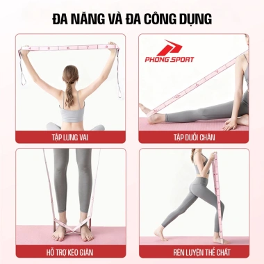 Dây kháng lực 12 cấp độ - Dây đàn hồi tập Yoga, Gym, cơ tay, vai, toàn thân, giá 59.000₫ 4