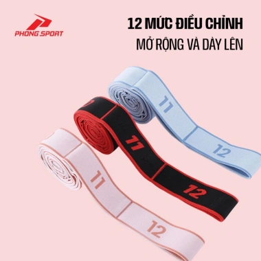 Dây kháng lực 12 cấp độ - Dây đàn hồi tập Yoga, Gym, cơ tay, vai, toàn thân, giá 59.000₫ 7