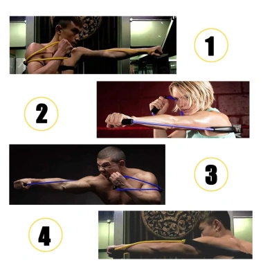 Dây Kháng Lực 5 Cấp Độ Hỗ Trợ Boxing Tại Nhà An Toàn Hiệu Quả Co Giãn Cánh Tay 3