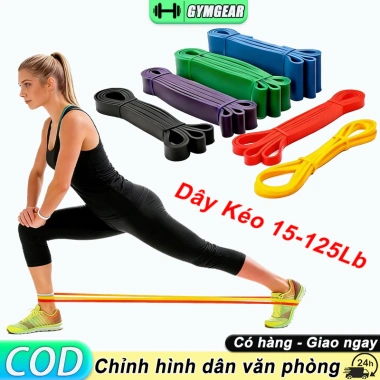 Dây kháng lực band tập gym - hỗ trợ kéo xà, tập mông, yoga, nam nữ, giá 22.000đ