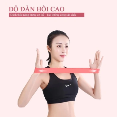Dây kháng lực cao su JUSTFIT Tập mông, chân, đùi, đai hỗ trợ đàn hồi, giá 23.000đ 8