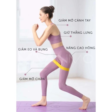Dây kháng lực cao su JUSTFIT Tập mông, chân, đùi, đai hỗ trợ đàn hồi, giá 23.000đ 9