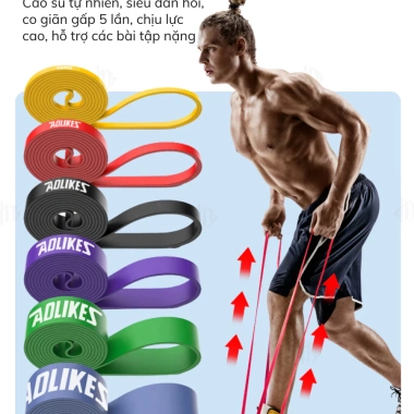 Dây Kháng Lực Đa Năng Aolikes AL3.602 Power Band Cao Su Gym Toàn Thân Giá 99.000đ