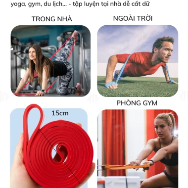 Dây Kháng Lực Đa Năng Aolikes AL3.602 Power Band Cao Su Gym Toàn Thân Giá 99.000đ