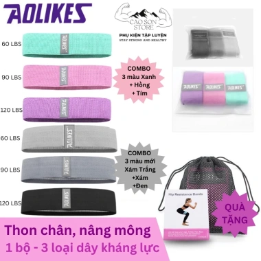 Dây kháng lực đàn hồi Aolikes MiniBand tập chân mông đùi tại nhà 38.997₫