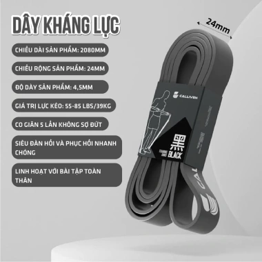 Dây Kháng Lực Gym Power Band CALLIVEN - Cao Su Đàn Hồi Tốt, Giá chỉ 24.000₫ 10
