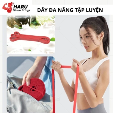 Dây Kháng Lực Haru Powerband HR17 Đa Năng – Tập Toàn Thân Tại Nhà, Nhiều Lực, Giá Chỉ 30.000₫