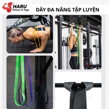 Dây Kháng Lực Haru Powerband HR17 Đa Năng – Tập Toàn Thân Tại Nhà, Nhiều Lực, Giá Chỉ 30.000₫