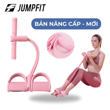 Dây kháng lực JUMPFIT 6 ống cao su tập bụng tại nhà - Dây kéo đàn hồi cho nữ, 49k