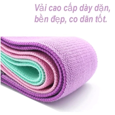 Dây kháng lực JUSTFIT miniband Aolikes cao cấp: Tập chân, mông, đùi cho nam nữ, giá 55.000₫