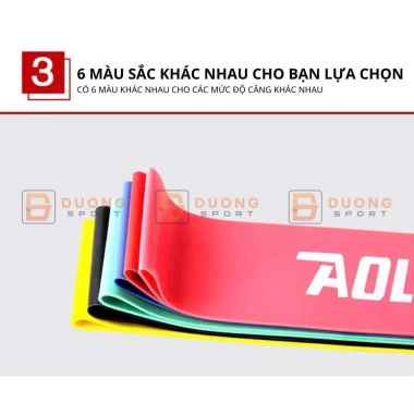 Dây Kháng Lực Mini Band 6 chiếc Cao Su Tập Gym Chân Mông Aolikes AL3.601 - Kèm Túi Đựng, Giá 220.000 (B7) 7