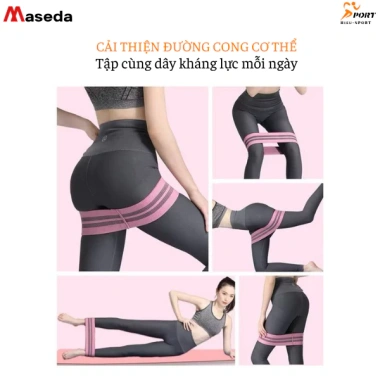Dây kháng lực Miniband đàn hồi - Tập chân, mông, đùi, bộ trợ lực nam nữ 55.000 VND 3