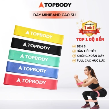 Dây Kháng Lực Miniband TOPBODY-02 Tập Mông Đùi - Giá 40.000, Kháng Lực Mạnh