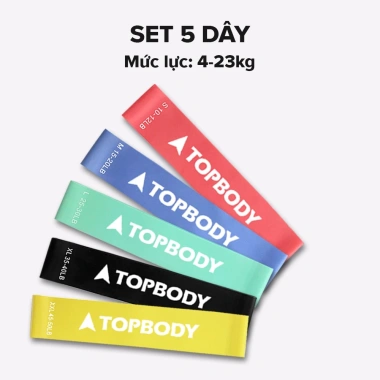 Dây Kháng Lực Miniband TOPBODY-02 Tập Mông Đùi - Giá 40.000, Kháng Lực Mạnh