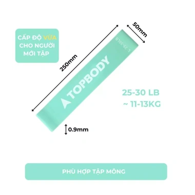 Dây Kháng Lực Miniband TOPBODY-02 Tập Mông Đùi - Giá 40.000, Kháng Lực Mạnh