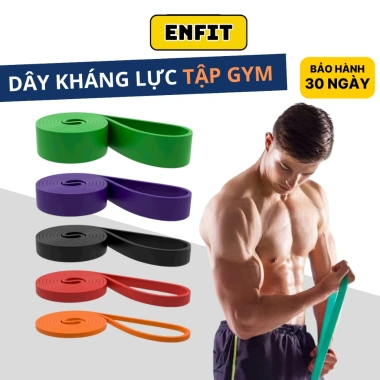 Dây Kháng Lực Power Band Cao Su Đàn Hồi Đa Năng - Tập Tay, Vai, Chân, Đùi - Giá 23.000đ