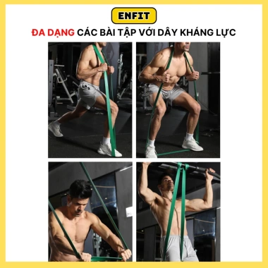 Dây Kháng Lực Power Band Cao Su Đàn Hồi Đa Năng - Tập Tay, Vai, Chân, Đùi - Giá 23.000đ