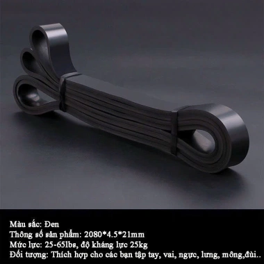 Dây kháng lực Power Band cao su đàn hồi – Tập yoga, gym, kéo xà Nam Nữ, chỉ 55k