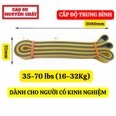 Dây kháng lực Powerband S2.080 - Không đứt, hỗ trợ gym, yoga, kéo xà - Chỉ 29.000₫