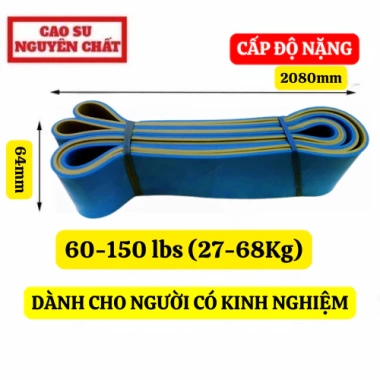Dây kháng lực Powerband S2.080 - Không đứt, hỗ trợ gym, yoga, kéo xà - Chỉ 29.000₫