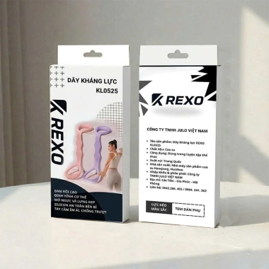 Dây Kháng Lực REXO KL525 - Tập Thon Gọn Vai Lưng Bắp Tay, Chất Liệu Bền Bỉ, Giá 105k