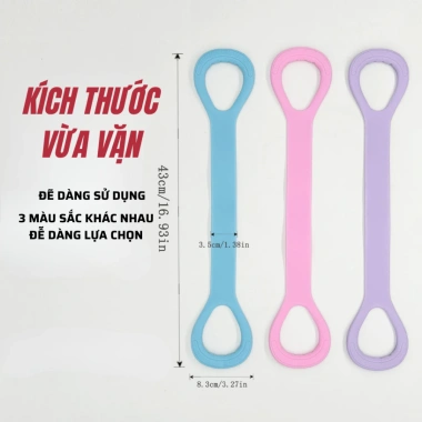 Dây Kháng Lực Số 8 Silicon Co Giãn - Tập Gym, Yoga, Mở Vai, Tay, Lưng - 51.200 VND