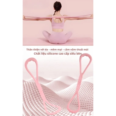 Dây kháng lực số 8 Silicon Topbody - Tập tay, vai, lưng, yoga, gym tại nhà, giá 55.000₫ 2 Dây kháng lực số 8 Silicon Topbody - Tập tay, vai, lưng, yoga, gym tại nhà, giá 55.000₫ 2