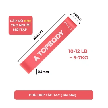 Dây kháng lực tập gym miniband TOPBODY - Tăng cơ mông đùi, giá chỉ 39.200₫