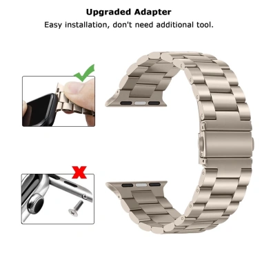 Dây kim loại Thép không gỉ cho Apple Watch Series 11-10, 42-49mm, 40-46mm - Giá ưu đãi 100.640đ 3 Dây kim loại Thép không gỉ cho Apple Watch Series 11-10, 42-49mm, 40-46mm - Giá ưu đãi 100.640đ 3