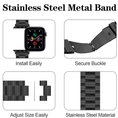 Dây kim loại Thép không gỉ cho Apple Watch Series 11-10, 42-49mm, 40-46mm - Giá ưu đãi 100.640đ