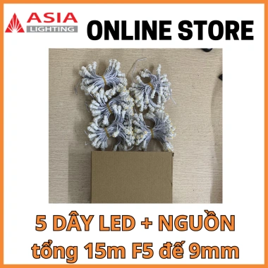 Dây Led 12V F5 Đúc 9mm Asia - Quấn Cây, Đèn Đô Thị, Quán Cafe, Giá 340.800đ 10