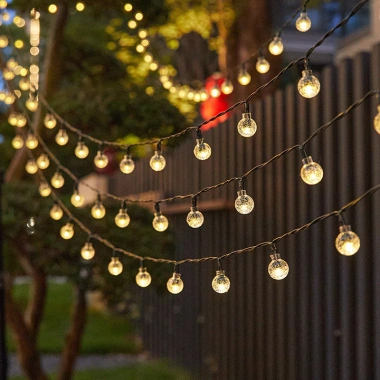 Dây LED Bi Bọt 10m vàng & RGB 32‑38 bóng – Đèn trang trí Noel, Tết nháy đa dạng, giá 38k 3