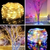 Dây LED hạt gạo 30-100m, đa chế độ nháy, trang trí Noel Giáng Sinh, Lễ Tết, ngoài trời, cửa hàng - Giá chỉ 32.592₫
