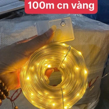 Dây LED hạt gạo chống nước 40m-100m - Ánh sáng vàng, RGB đa màu, nội thất