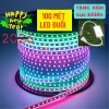 Dây LED nháy 2.835 100M: Tặng nguồn, đèn hắt trần, quấn cây chống nước, decor phòng, giá 120.000đ
