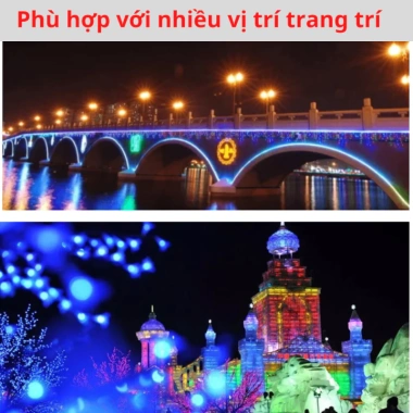Dây LED nháy 2.835 100M: Tặng nguồn, đèn hắt trần, quấn cây chống nước, decor phòng, giá 120.000đ 6