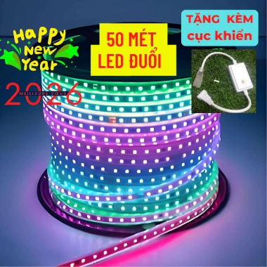 Dây LED nháy 2.835 100M: Tặng nguồn, đèn hắt trần, quấn cây chống nước, decor phòng, giá 120.000đ 10
