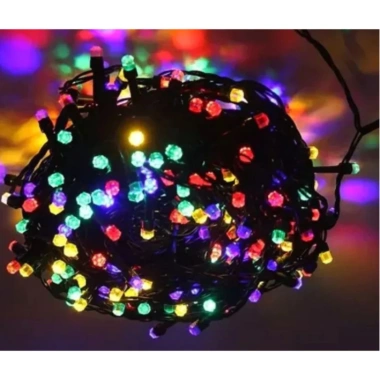 Dây Led Nháy Kim Cương 50m 7 màu - Quấn cây, đèn chớp Tết Noel, chỉ 59.000