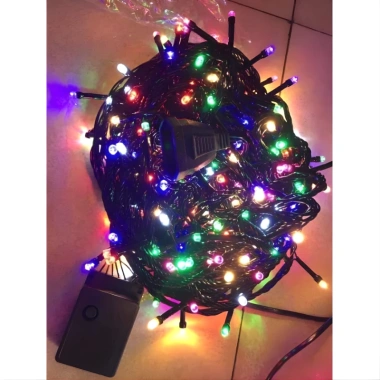 Dây LED Nháy Kim Cương 7 Màu 35m – Đèn Chớp Chống Nước, Bền, Trang Trí Noel Giá 32k