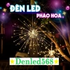Dây LED pháo hoa 5 chùm 600 bóng - Trang trí Tết sân vườn ngoài trời, chỉ 169.000₫