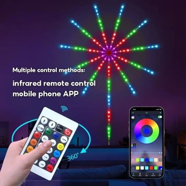 Dây Led RGB Pháo Hoa 16tr Cảm Biến Âm Thanh, Remote và App, Decor Phòng - 75.479₫ 2