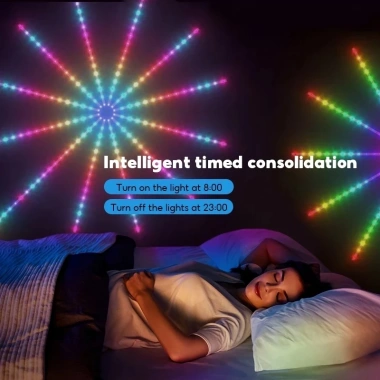 Dây Led RGB Pháo Hoa 16tr Cảm Biến Âm Thanh, Remote và App, Decor Phòng - 75.479₫ 5