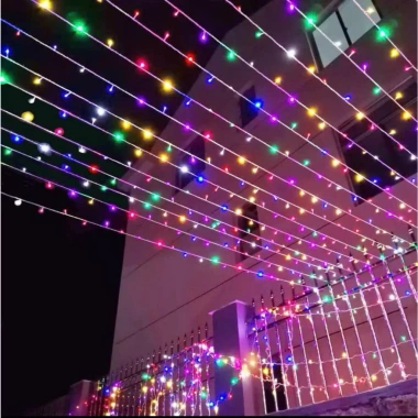Dây Led Thẳng 80-100m Bóng To - Trang Trí Noel Tết, Giá Chỉ 180.000 VNĐ