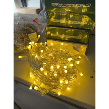 Dây Led Thẳng 80-100m Bóng To - Trang Trí Noel Tết, Giá Chỉ 180.000 VNĐ