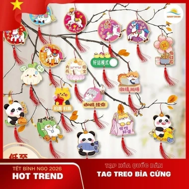 Dây Liễn Treo Tết 2.026 6 Chiếc Cây Đào Mai Quất Nhà Cửa - Giá 24.000 VND