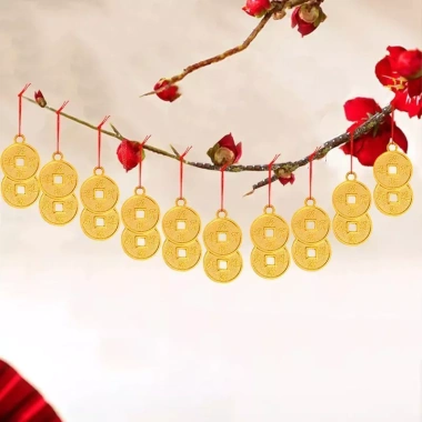 Dây Liễn Treo Tết 2.026 6 Chiếc Cây Đào Mai Quất Nhà Cửa - Giá 24.000 VND