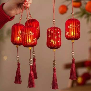 Dây Liễn Treo Tết 2.026 6 Chiếc Cây Đào Mai Quất Nhà Cửa - Giá 24.000 VND