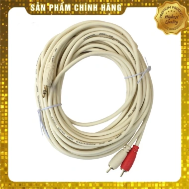 Dây loa 1 đầu 3.5 ra 2 AV CHOSEAL 10m - Giá ưu đãi 77.000đ, chất lượng âm thanh cao