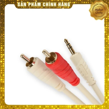 Dây loa 1 đầu 3.5 ra 2 AV CHOSEAL 10m - Giá ưu đãi 77.000đ, chất lượng âm thanh cao