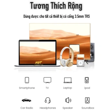 Dây Loa Tai Nghe 3.5mm NYT AT101 Bện Dù, Jack Gold, Lõi Hợp Kim Đồng - Hifi 59k 2